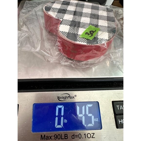 Valentine Buffalo Plaid Heart Red Rustic Home Kitchen Decor Accent Farmhouse - Picture 5 of 5